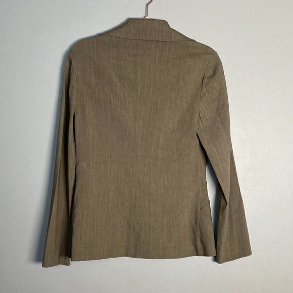 ZARA Linen Blend Blazer Size Medium - Picture 6 of 8